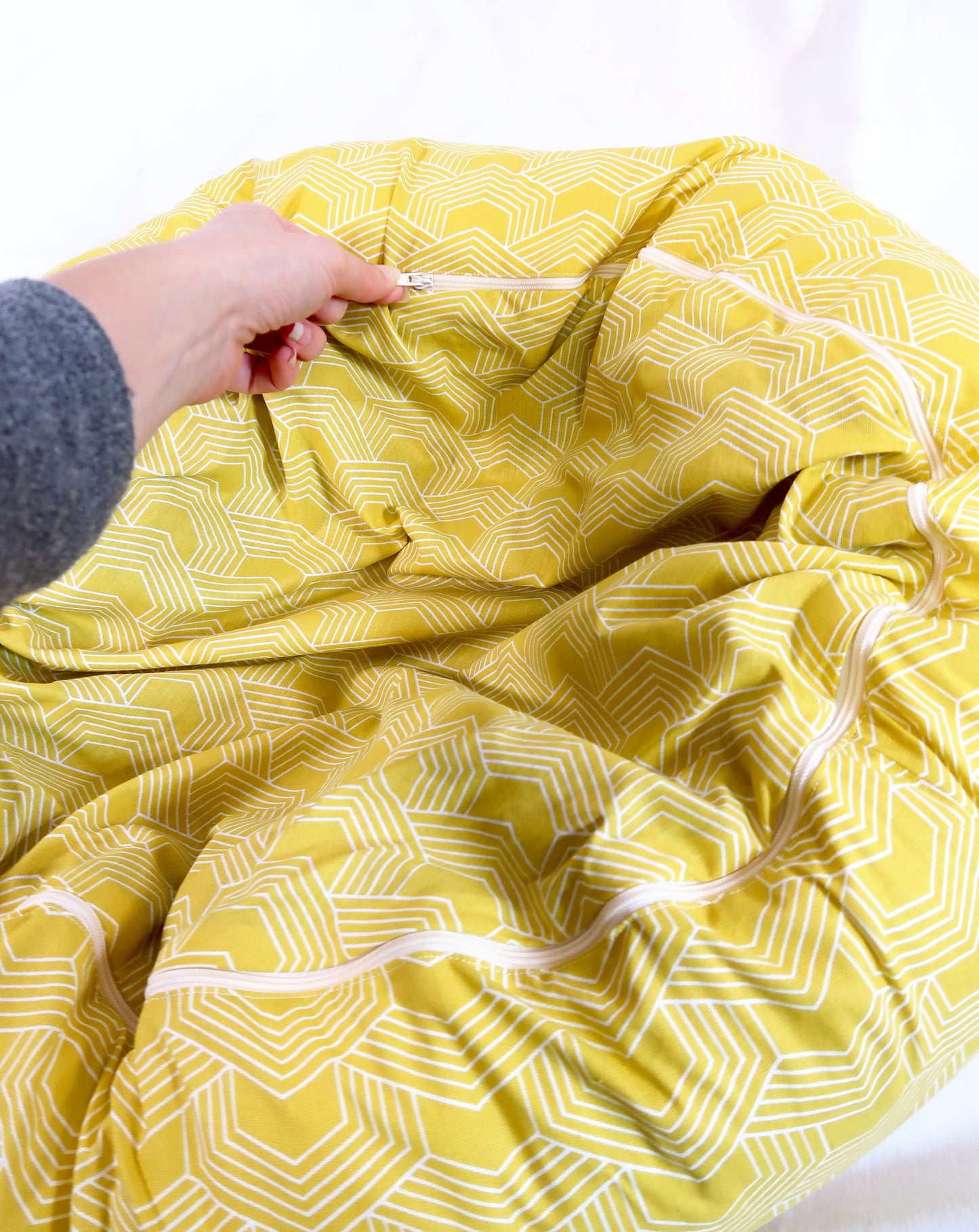 Panier déhoussable Nature Jaune