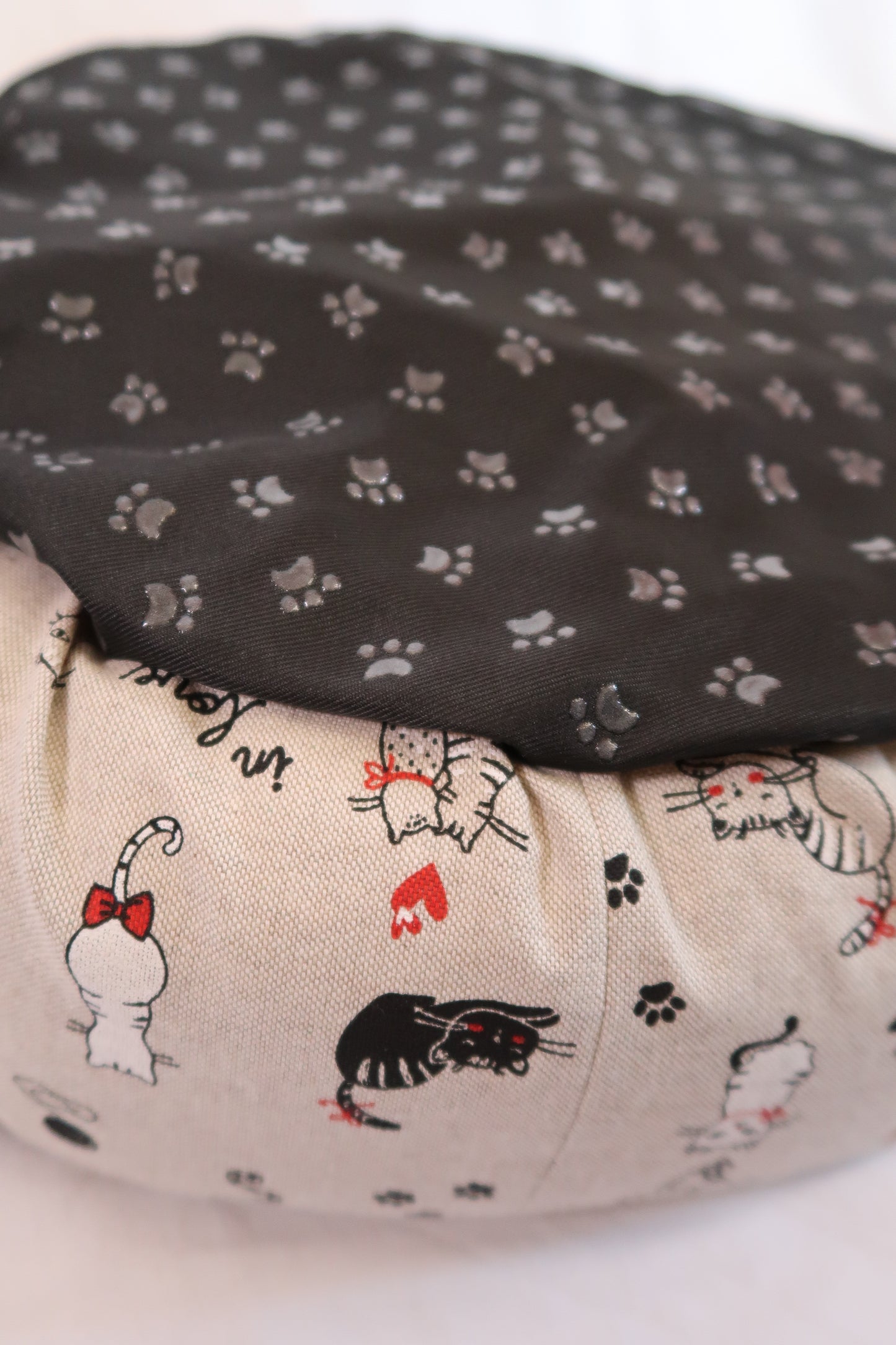 Panier déhoussable Chats - Noir