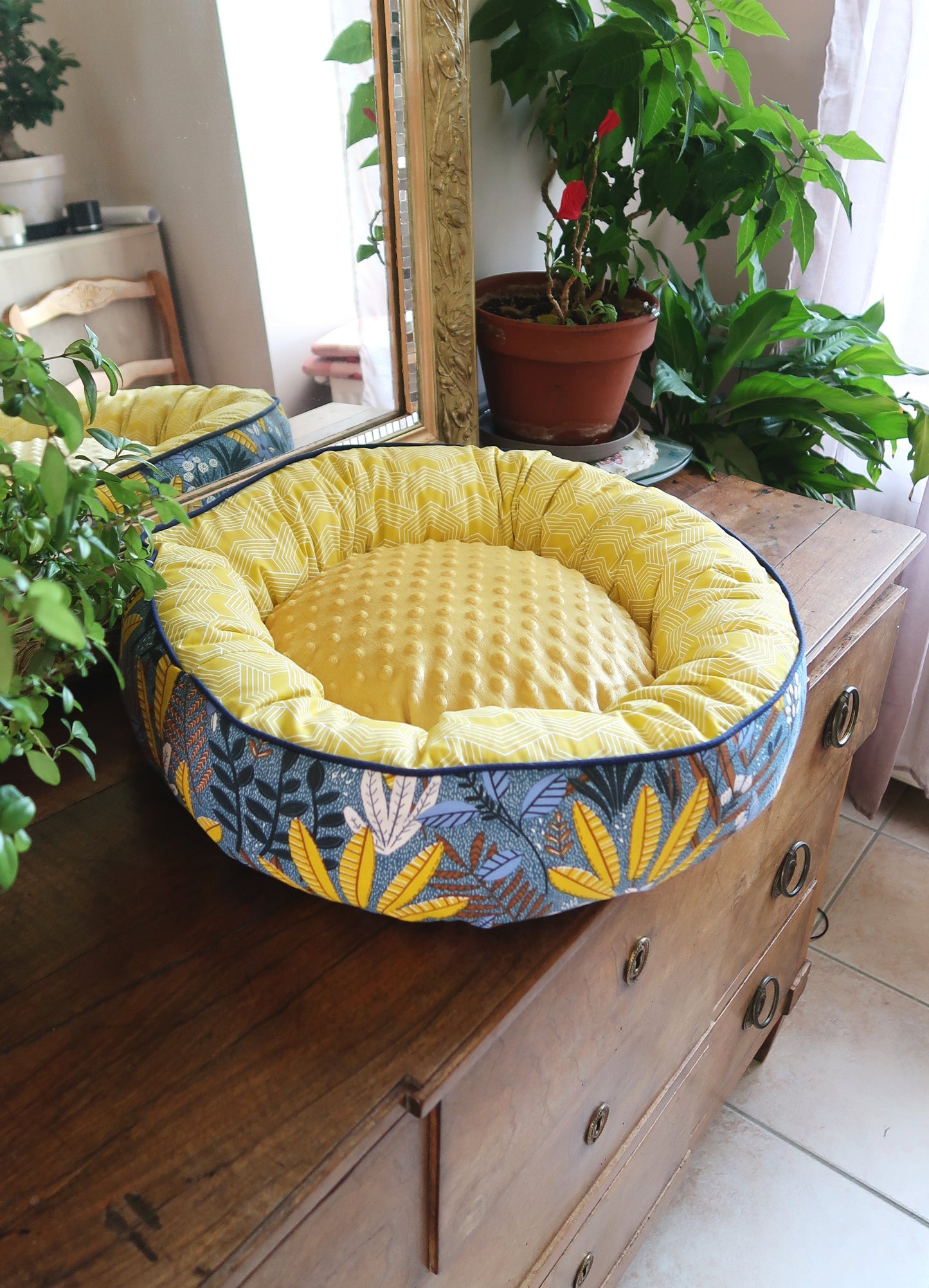 Panier déhoussable Nature Jaune