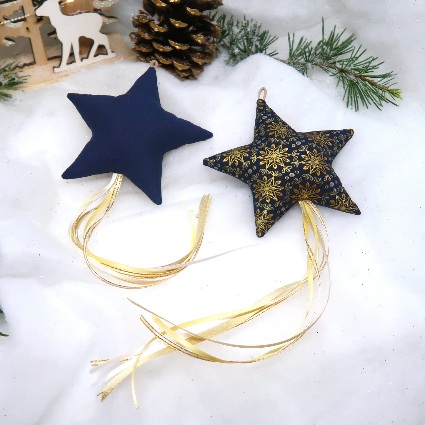 Hotte de Noël / Sucre & Etoile / (Couleurs personnalisables)