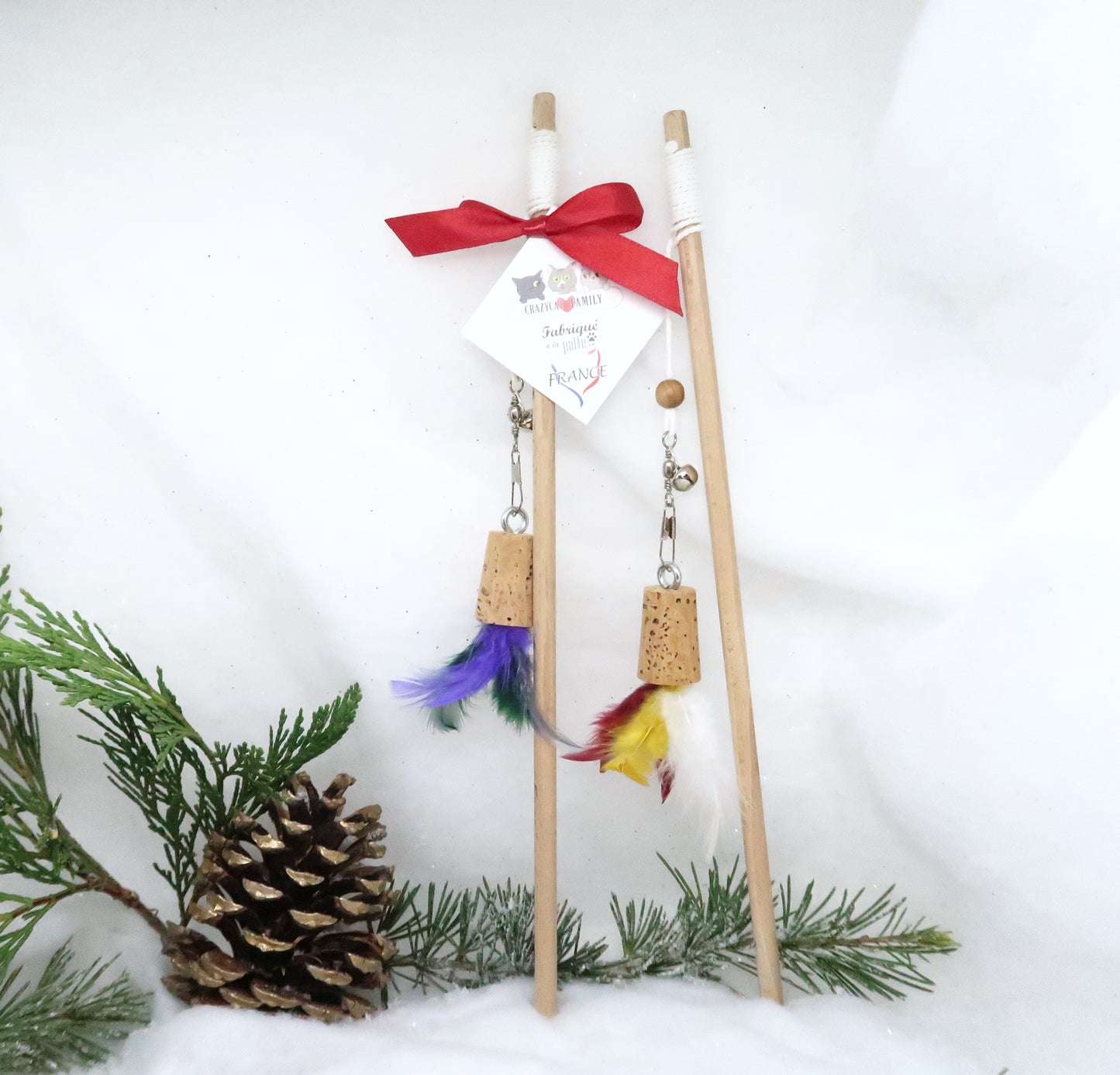 Bouchon plumes de Noël
