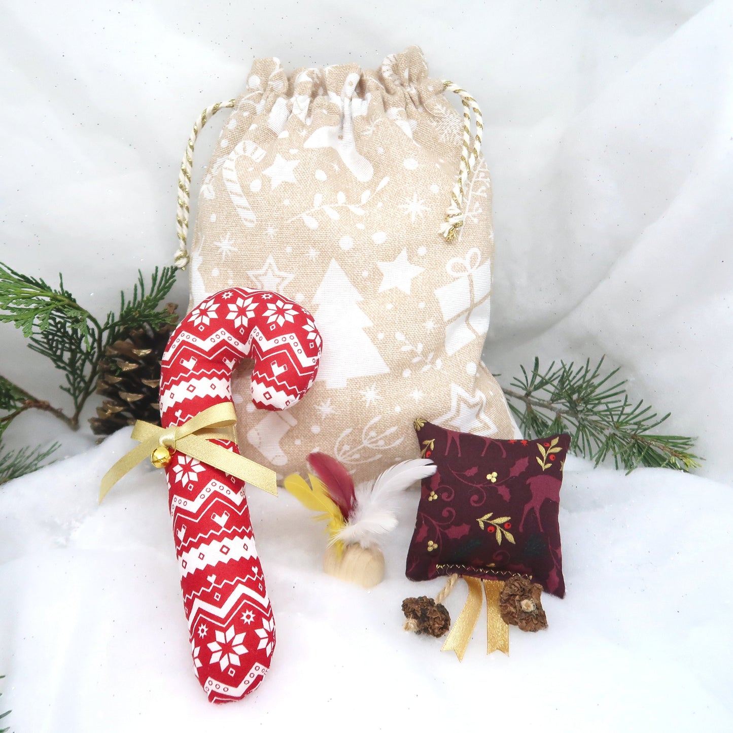 Hotte Noël / Coussin & Sucre / (Personnalisable)