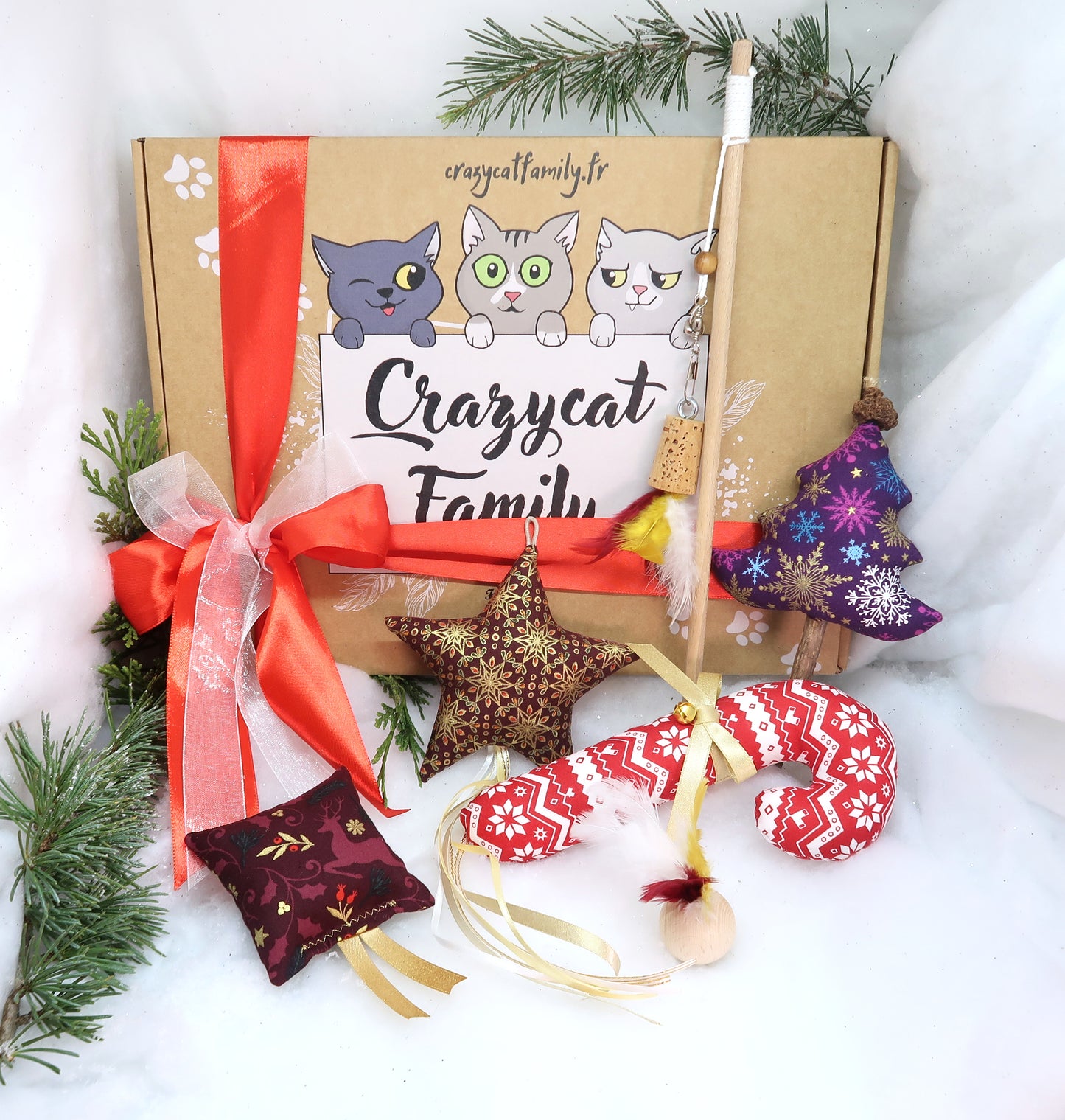 Crazybox Noël assortiment rouge (Personnalisable)