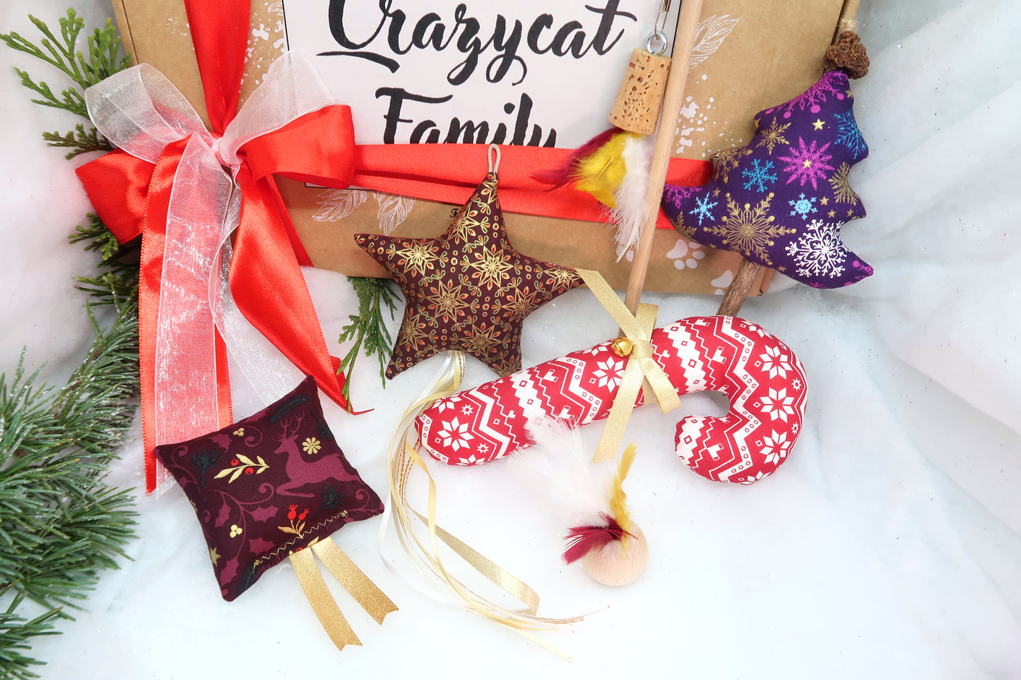Crazybox Noël assortiment rouge (Personnalisable)