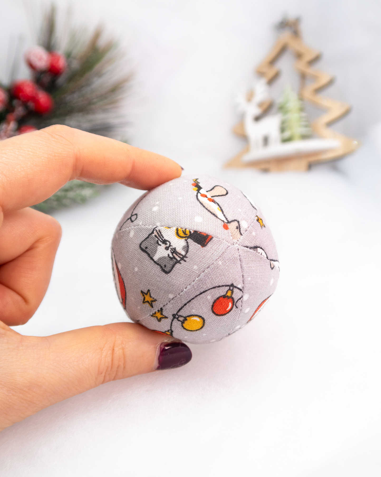 Balle tissu chats (sonore)