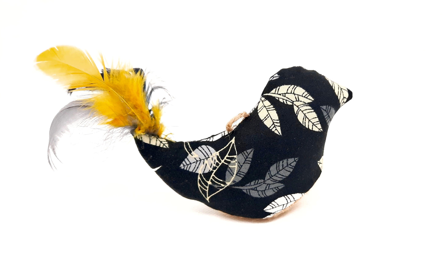 Fifi l'oiseau jaune jouet pour chat, cataire matatabi valériane