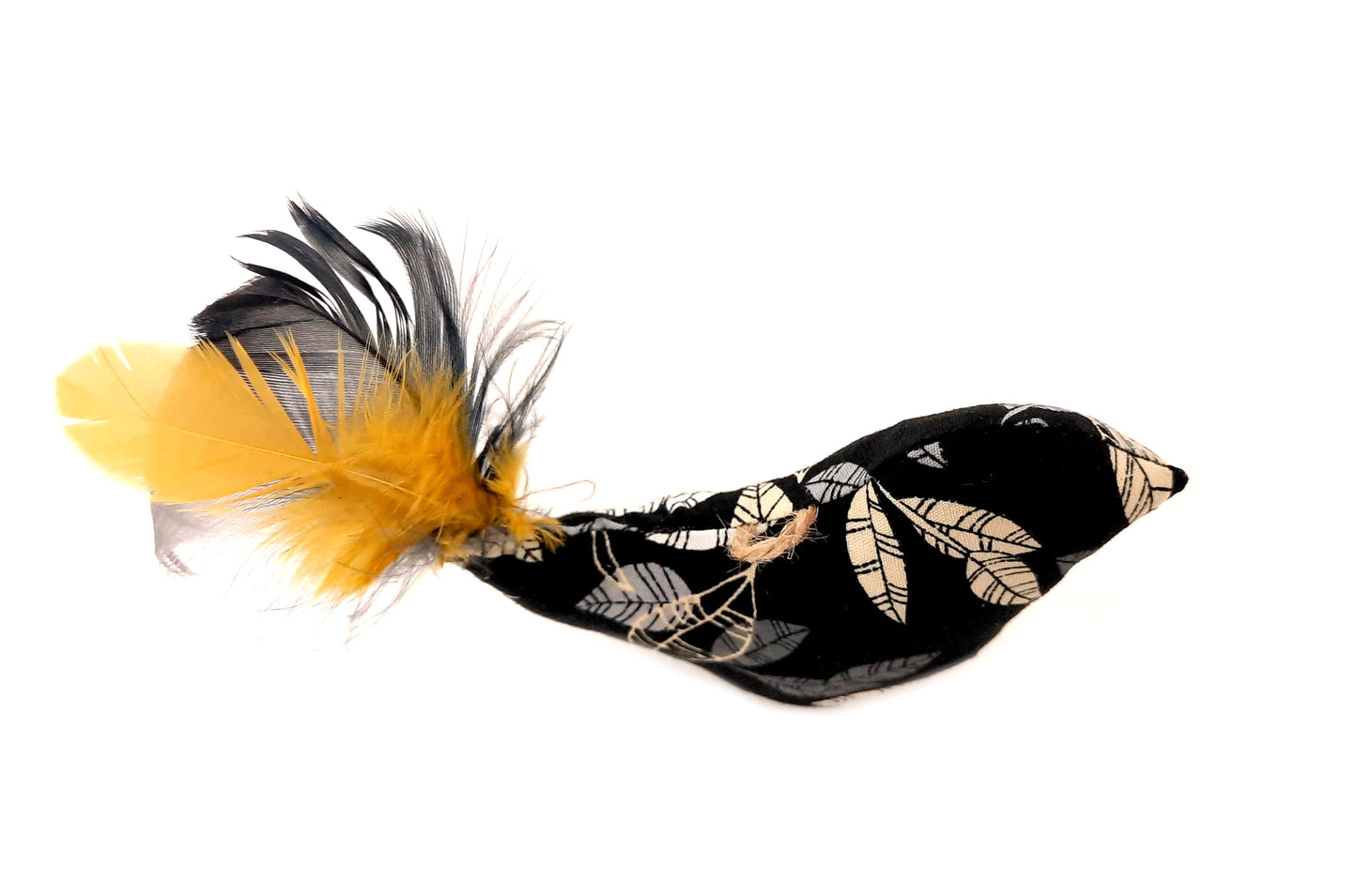 Fifi l'oiseau jaune jouet pour chat, cataire matatabi valériane