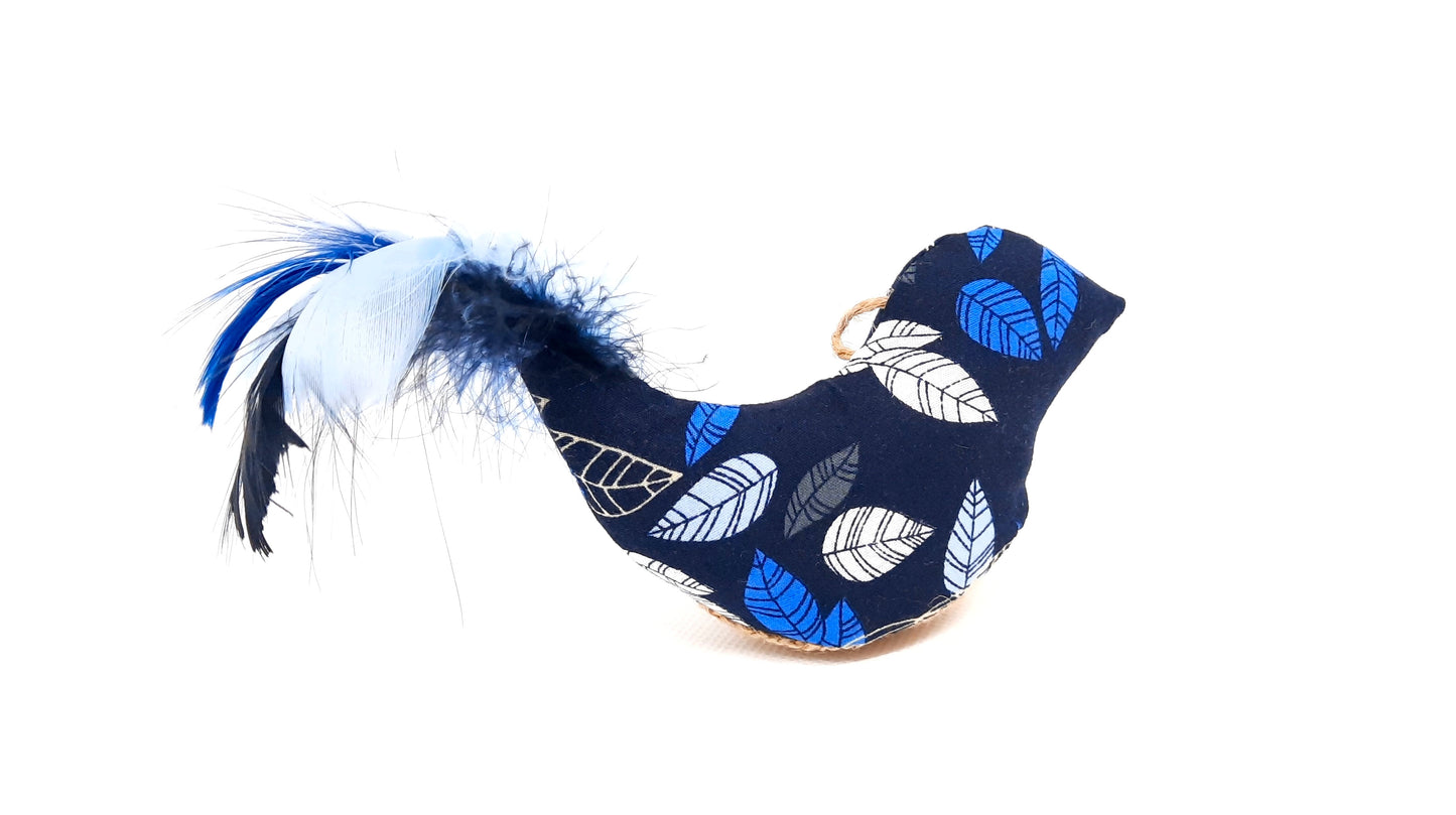 Fifi l'oiseau bleu jouet pour chat, cataire matatabi valériane