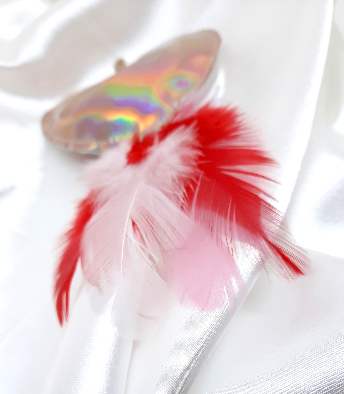 Cœur holographique à plumes