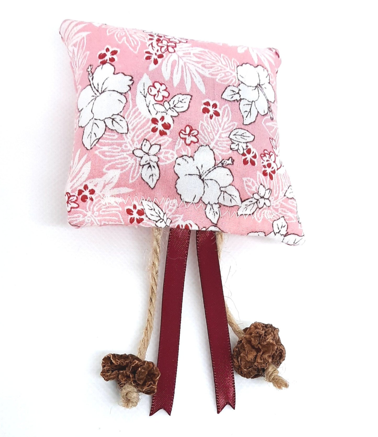 Coussin matatabi et cataire Hibiscus
