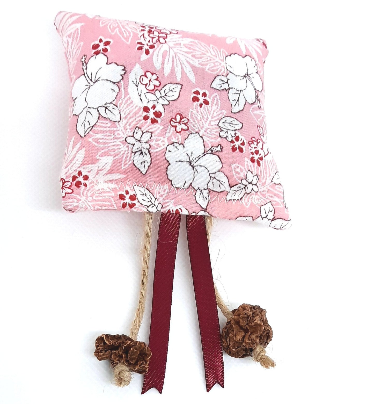 Coussin matatabi et cataire Hibiscus