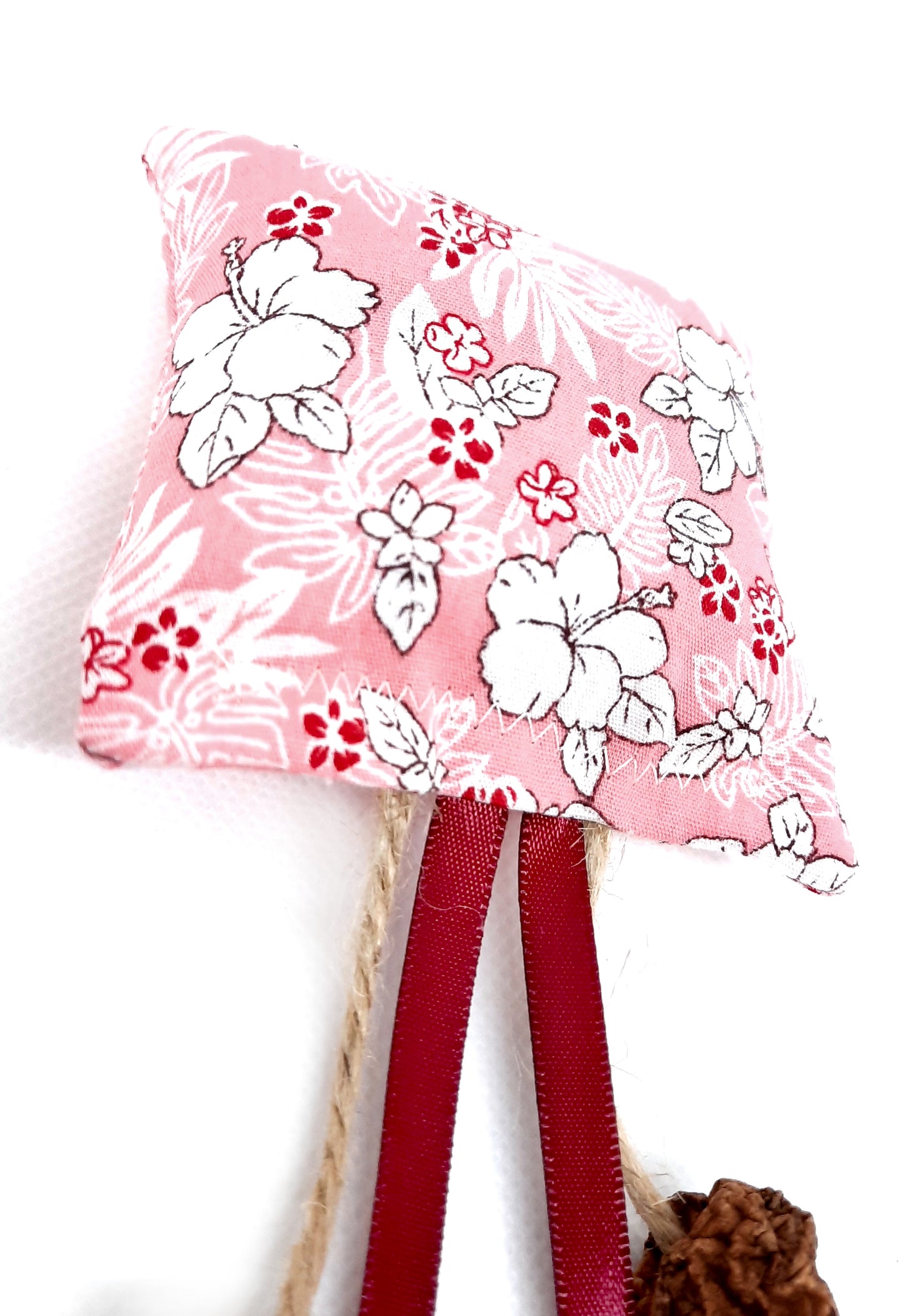 Coussin matatabi et cataire Hibiscus