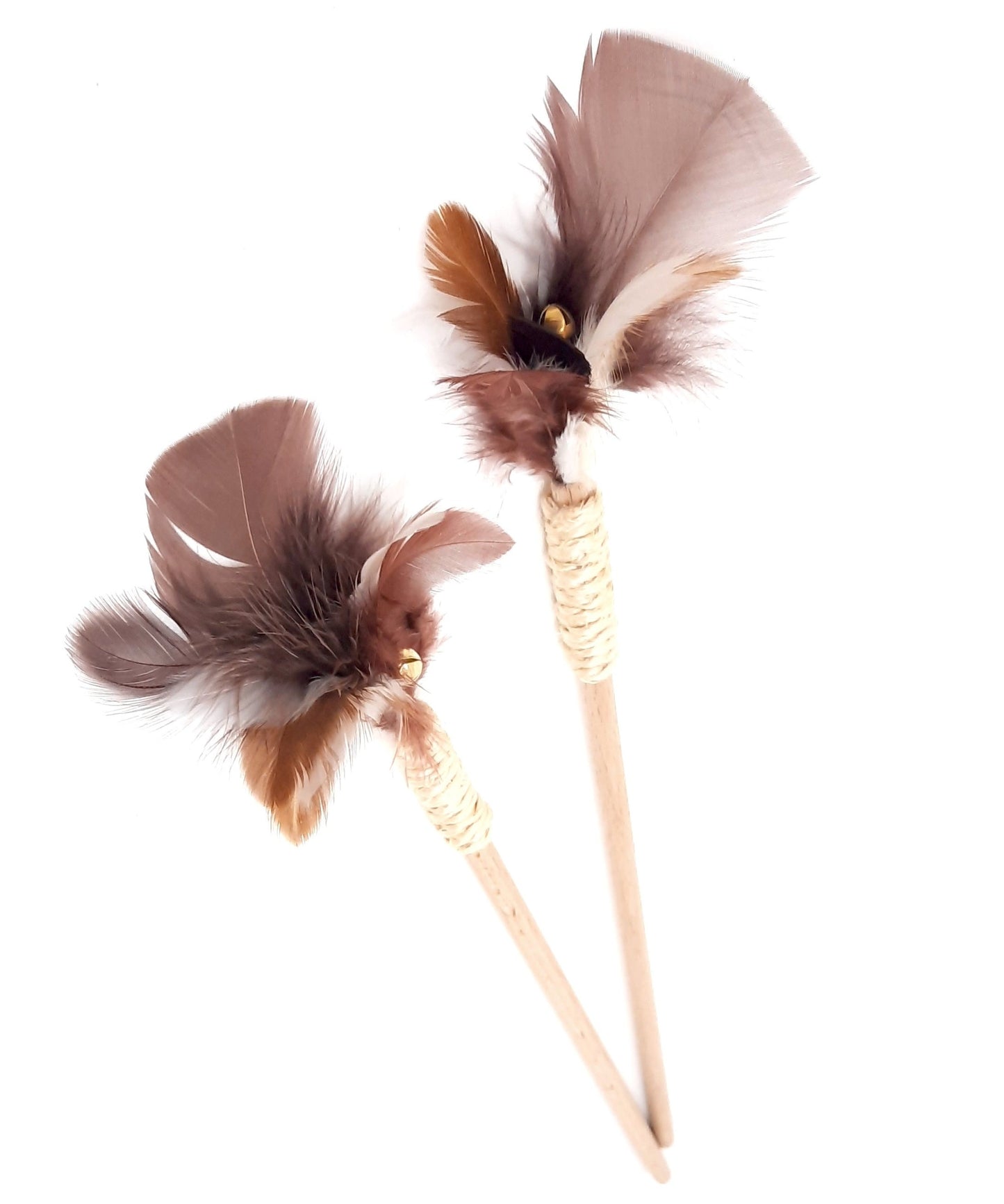 Plumeau naturel chocolat