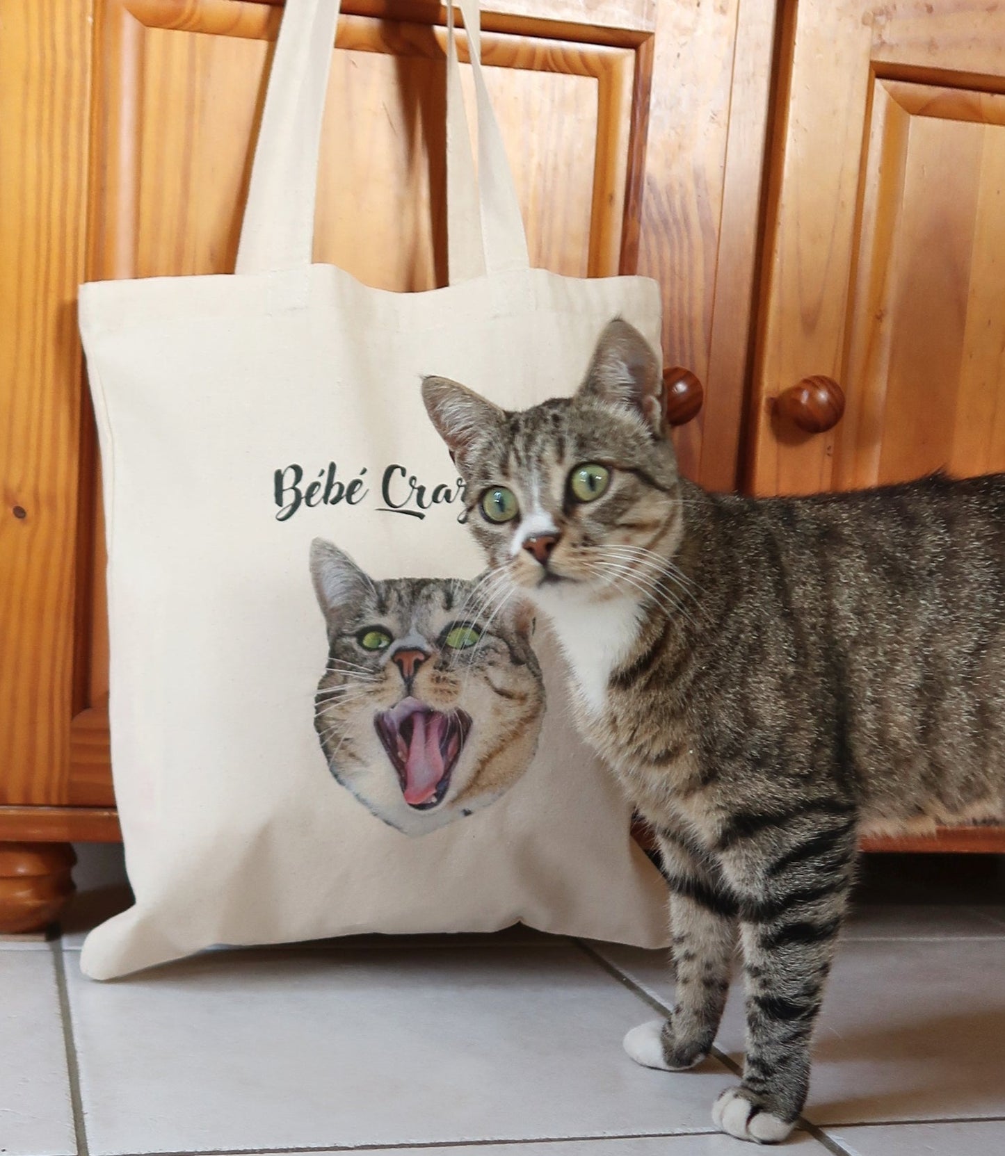 Tote Bag Bébé Crazycat
