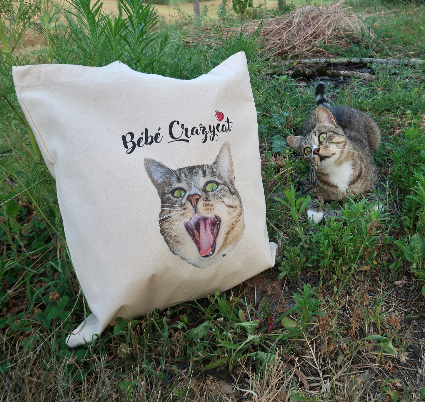 Tote Bag Bébé Crazycat