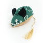 Souris flocons vert