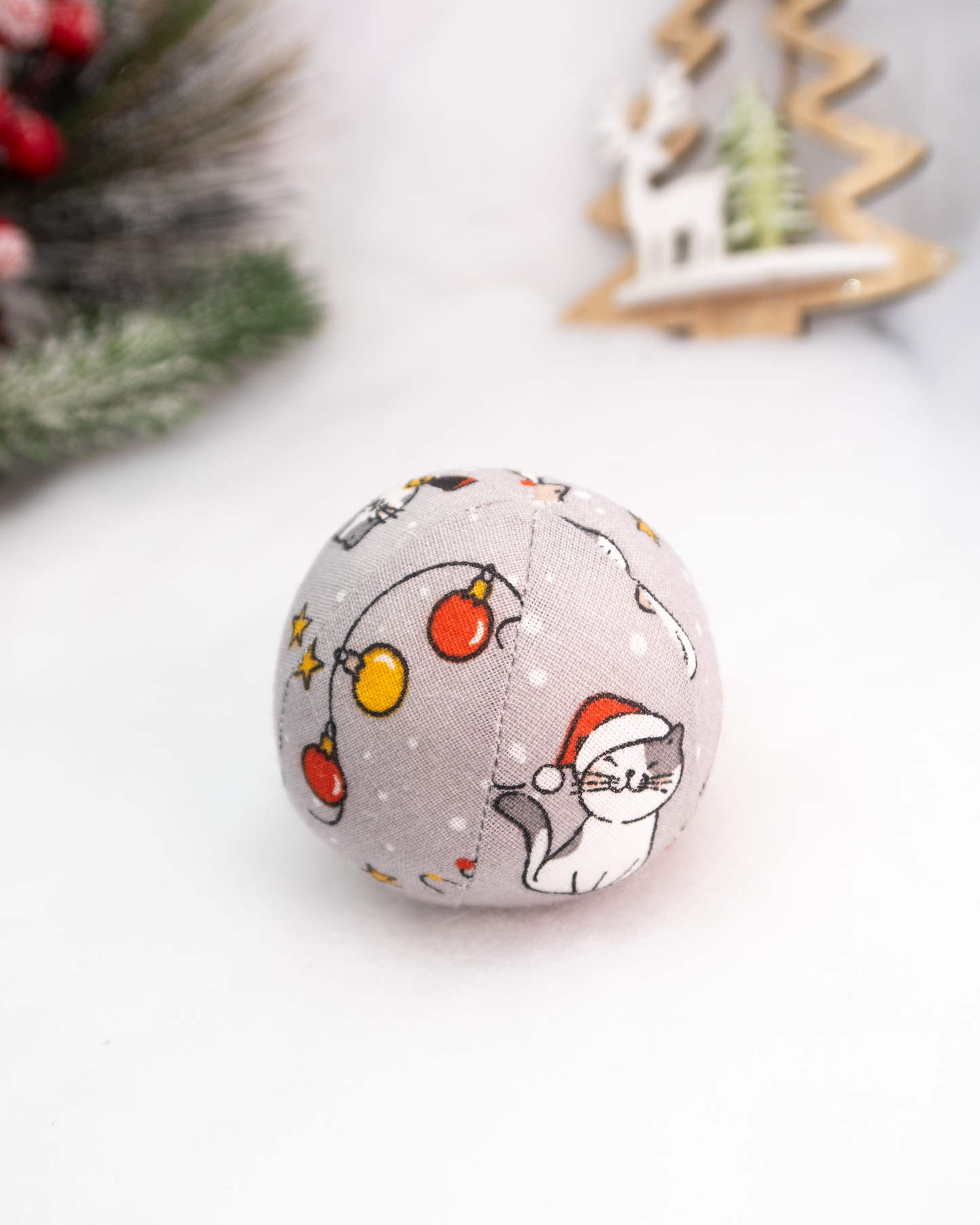 Balle tissu chats (sonore)