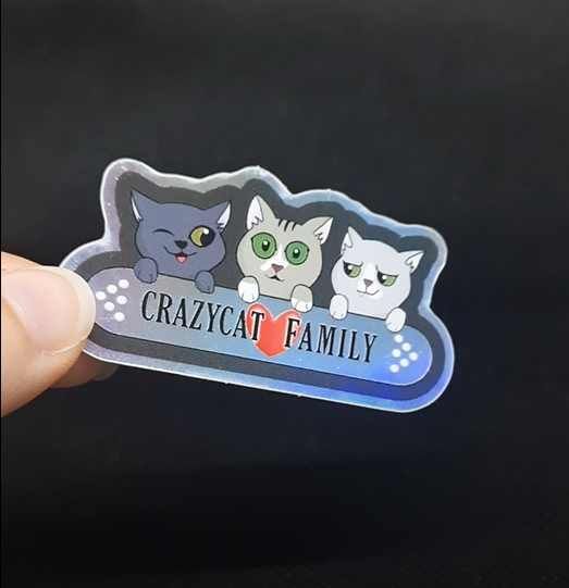 Sticker Crazycat Family